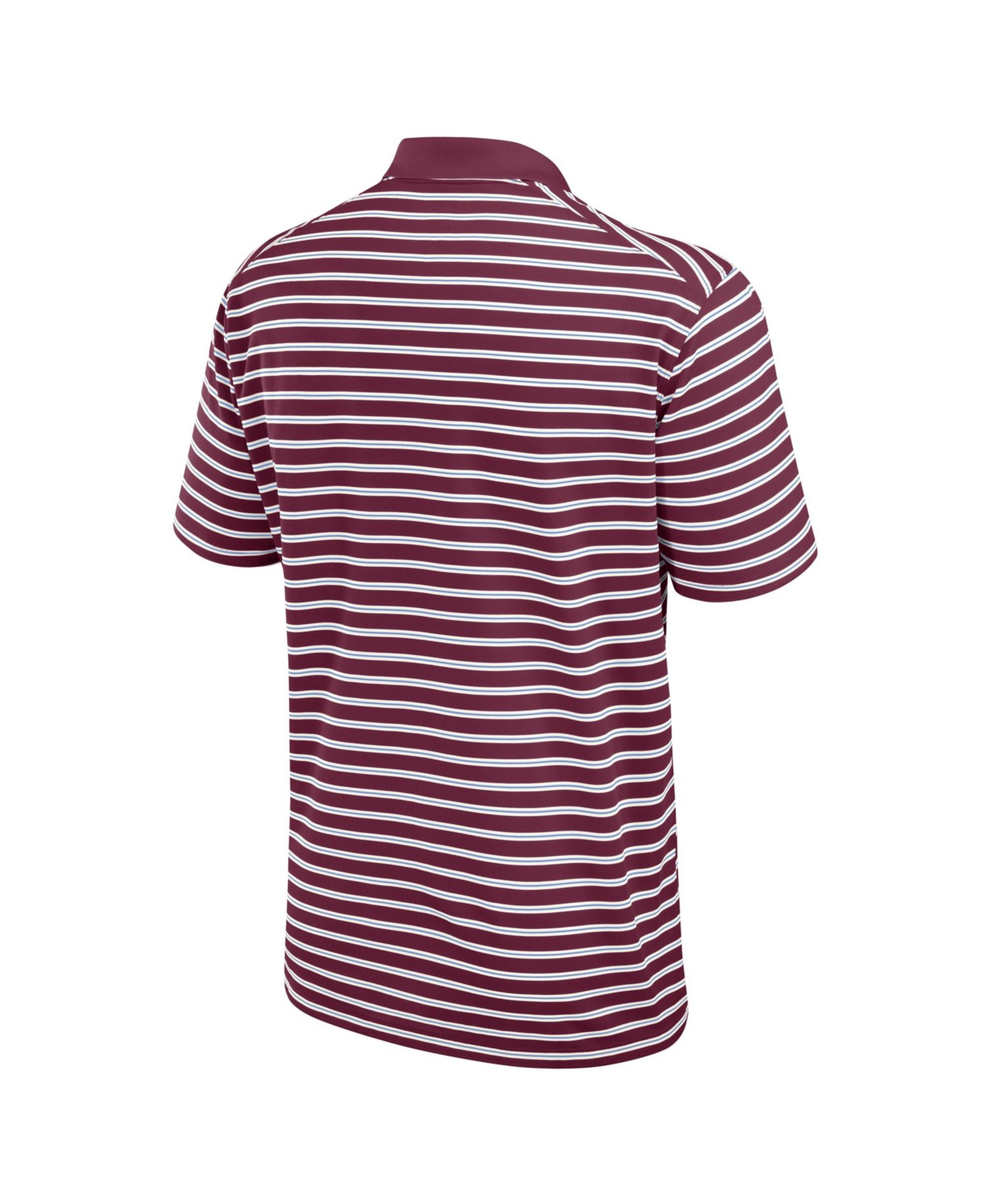 Men's Maroon Philadelphia Phillies Cooperstown Collection Dri-FIT Victory Striped Polo Shirt