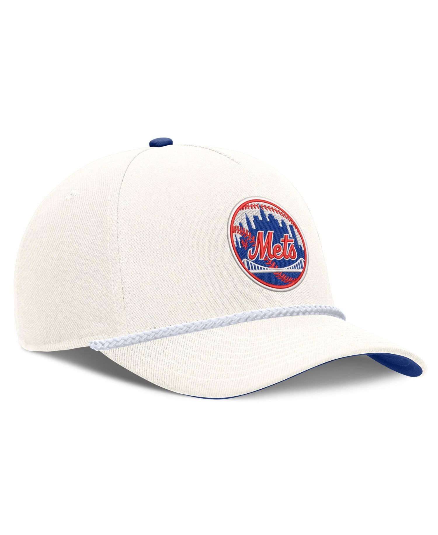Men's Cream New York Mets Cooperstown Rise Adjustable Hat