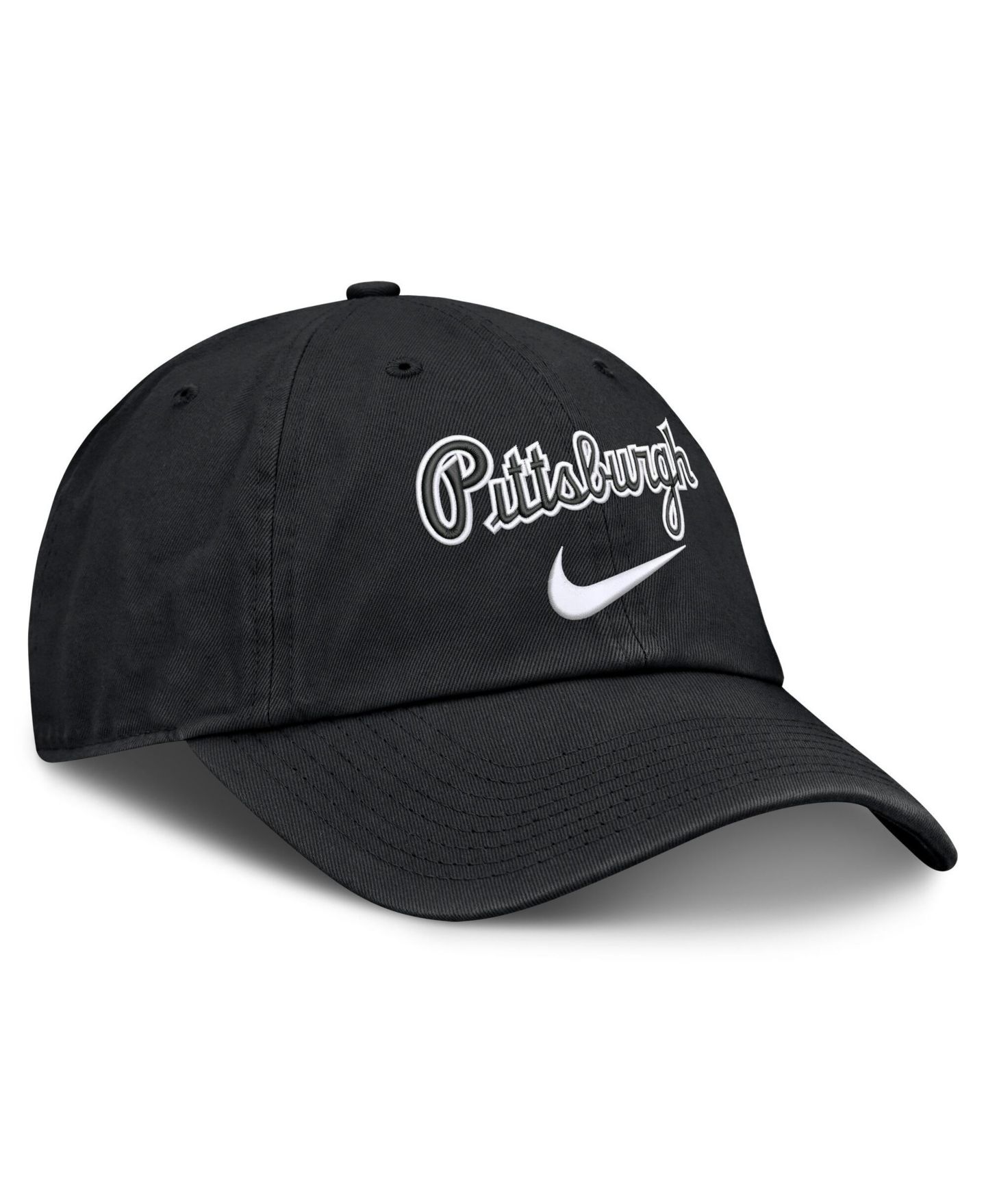 Мужская кепка Nike Black Pittsburgh Pirates Primetime Club Adjustable Hat — фото 3