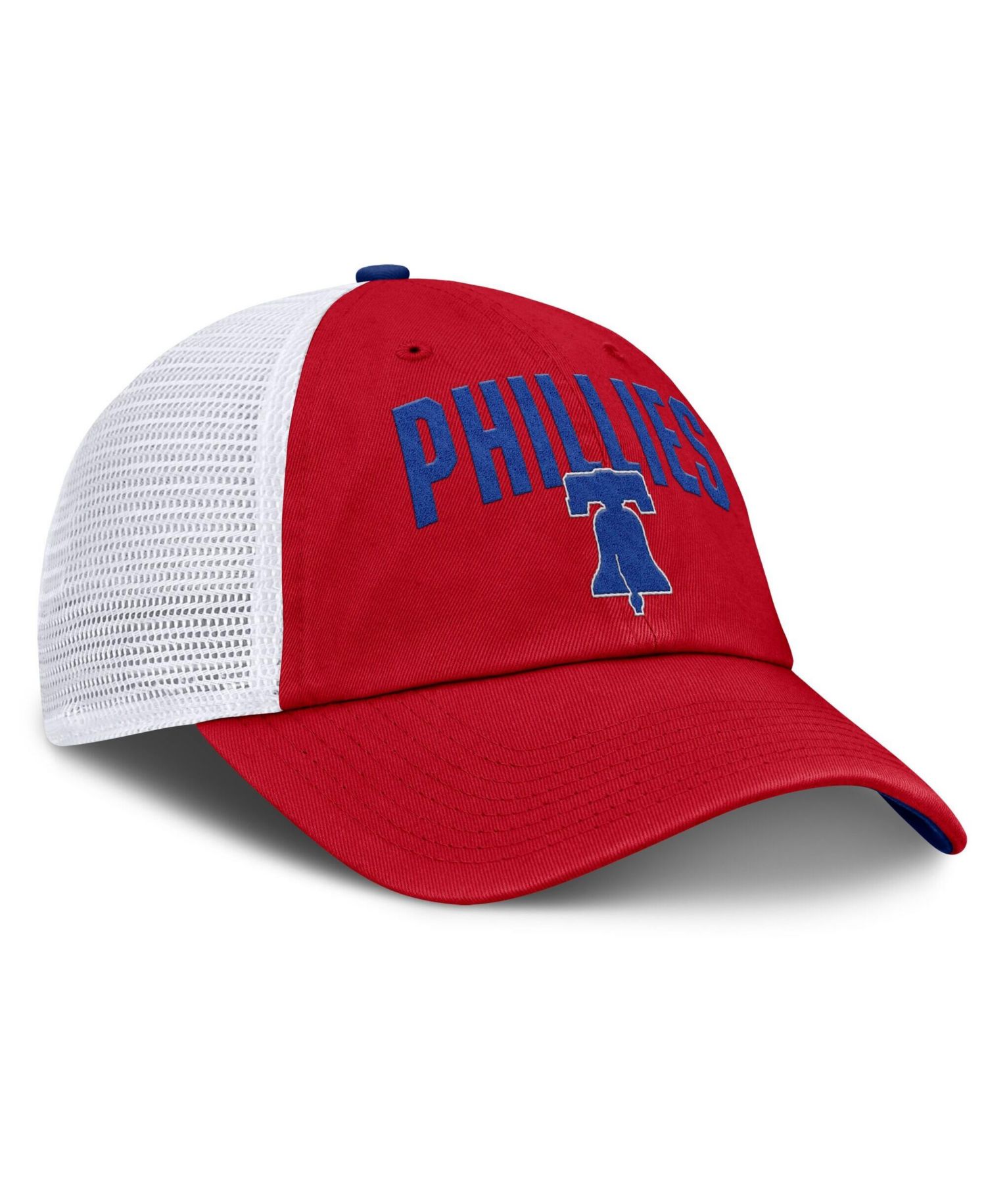 Men's Red Philadelphia Phillies Primetime Club Adjustable Trucker Hat