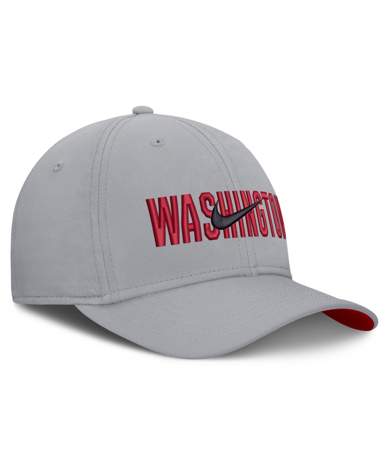 Men's Gray Washington Nationals Primetime Rise Dri-FIT Flex Hat