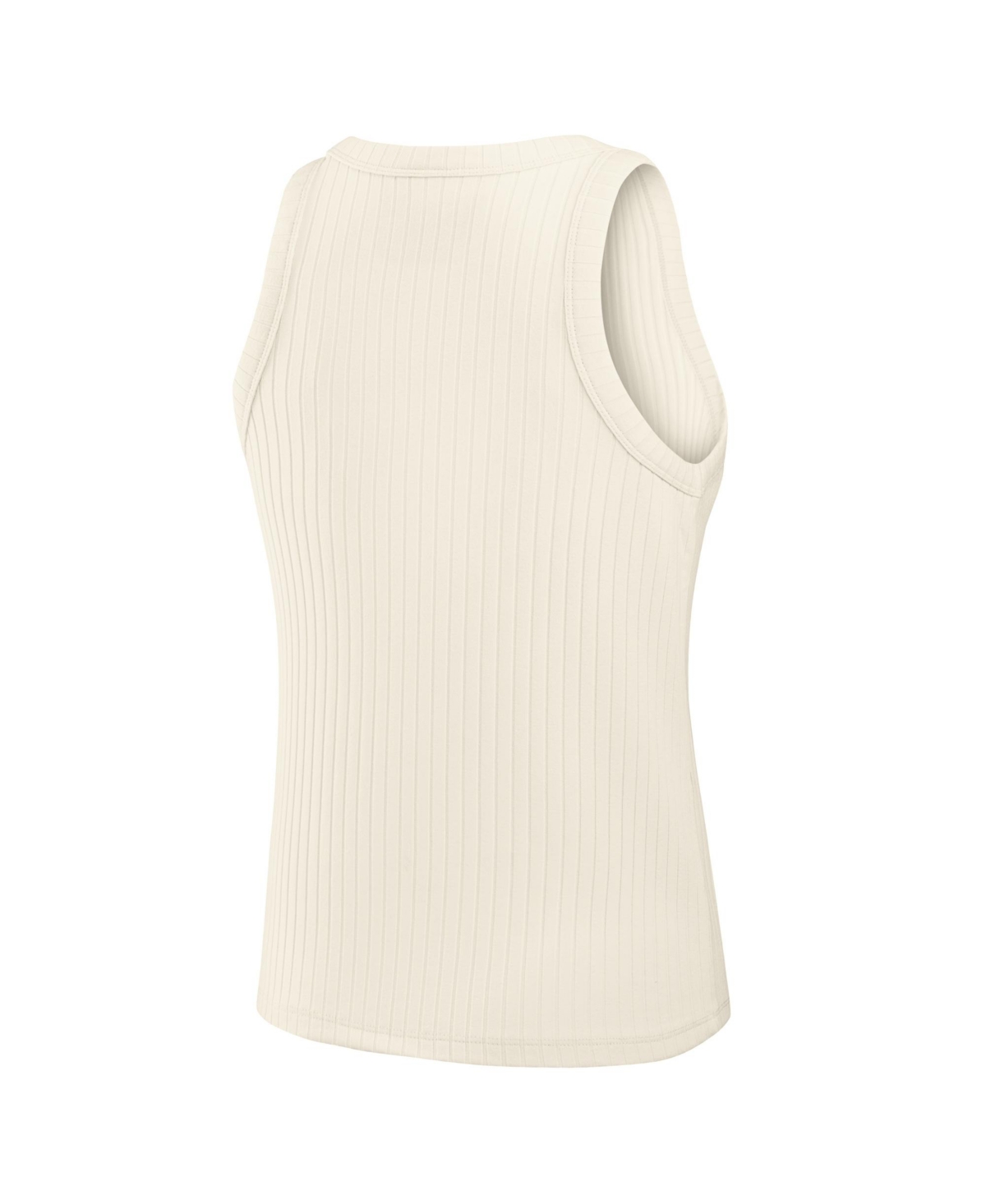 Fanatics Women's Cream Buffalo Bills Star Play Tri-Blend Ribbed Tank Top
