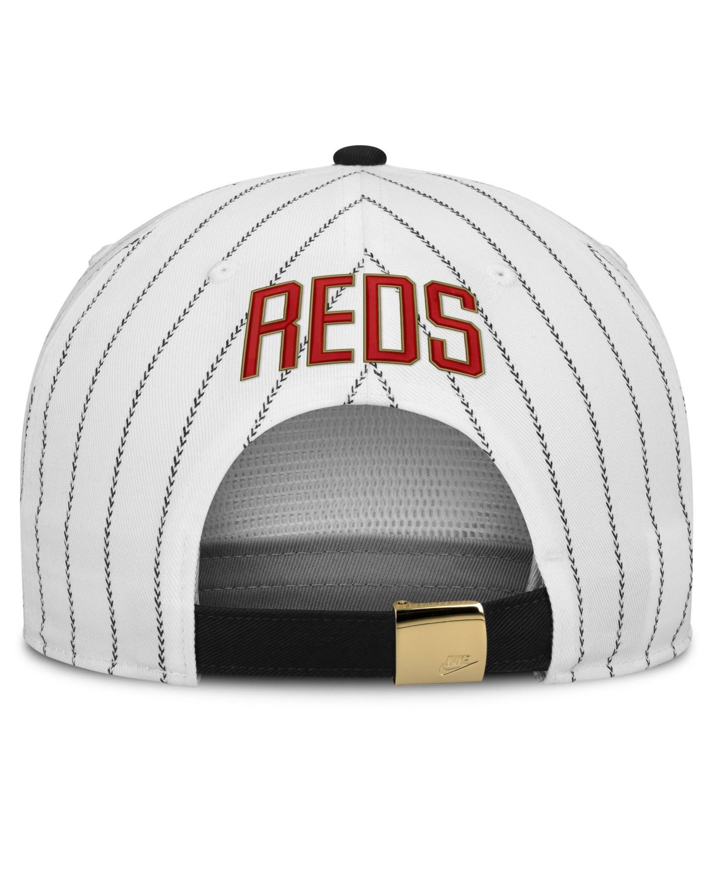 Мужская кепка Nike White/Black Cincinnati Reds Cooperstown Collection Pro Adjustable Hat — фото 4