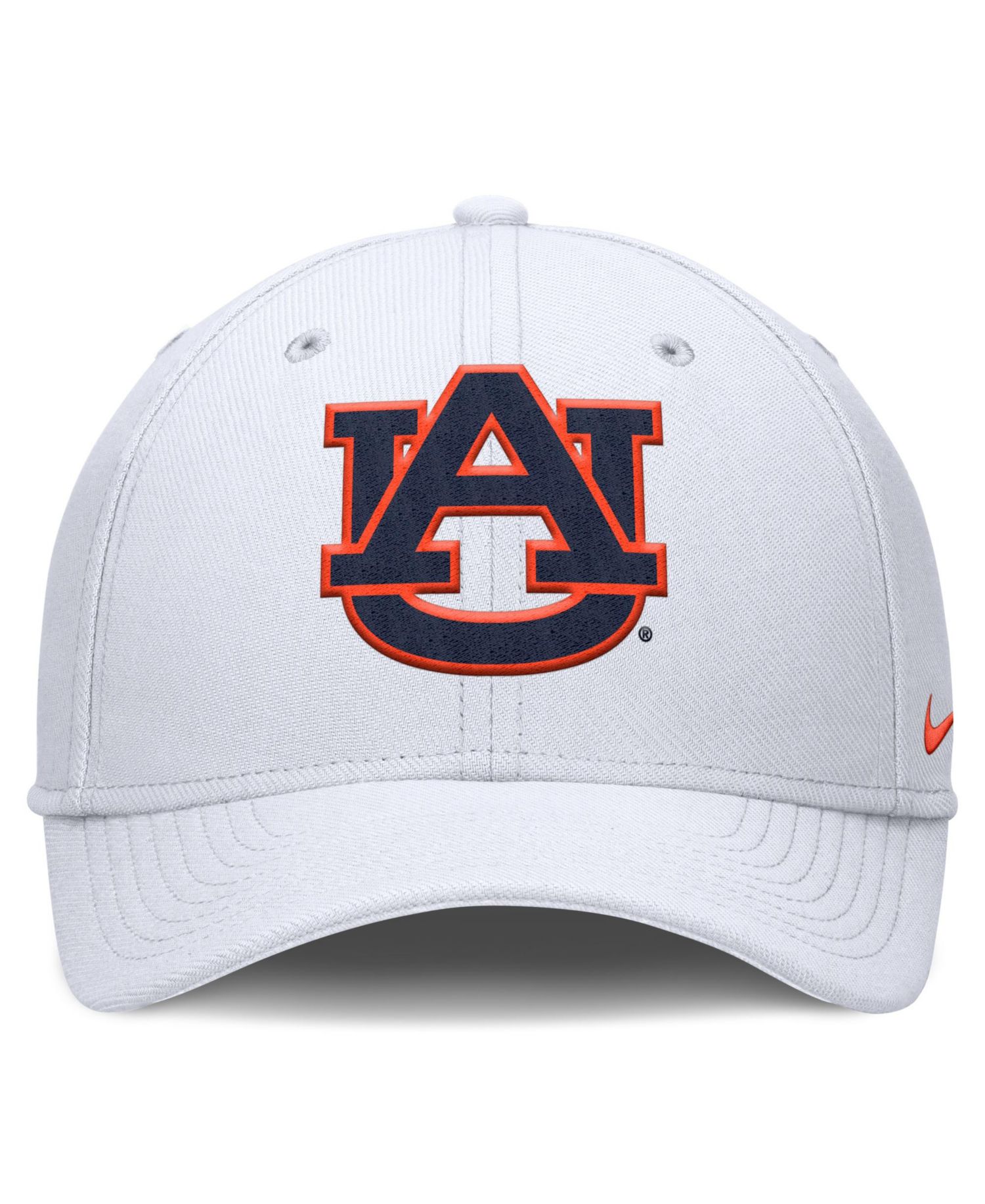Men's White Auburn Tigers Rise Swoosh Dri-FIT Flex Hat