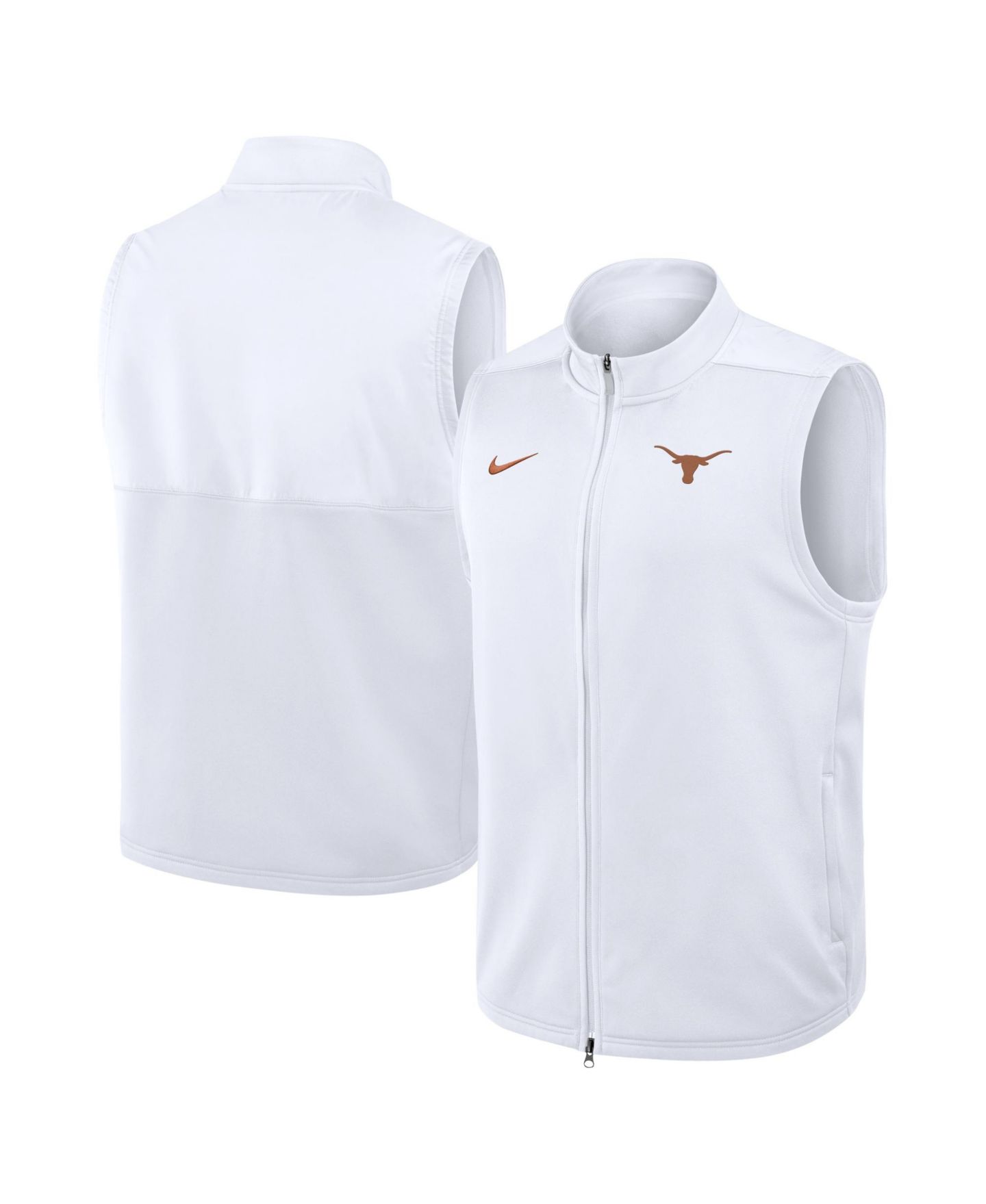 Мужской жилет Nike White Texas Longhorns Primetime Victory Therma-FIT Full-Zip Vest — фото 1