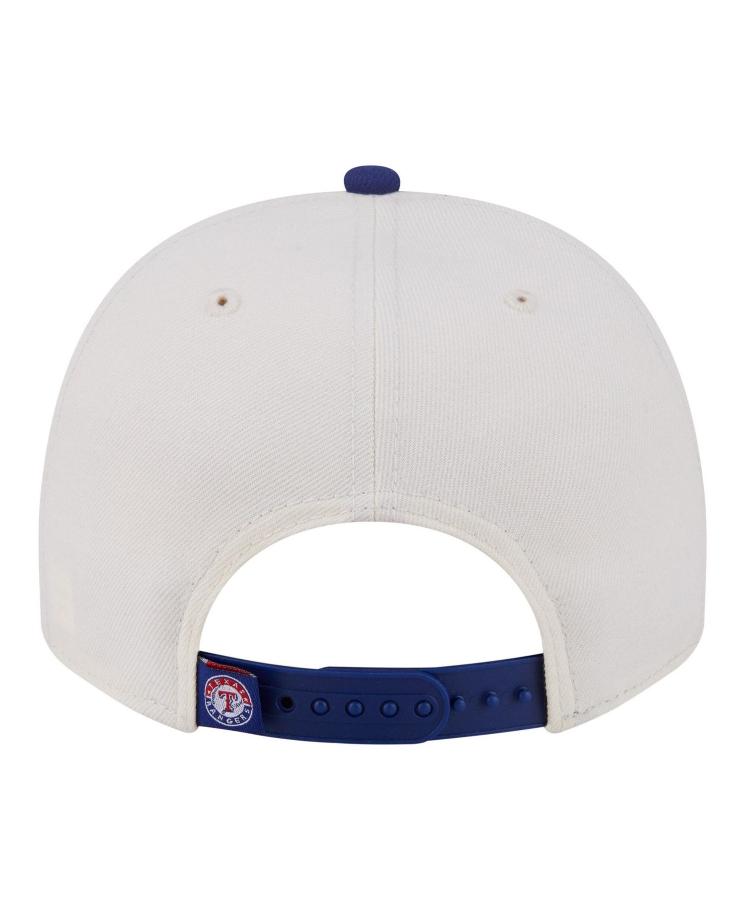 Men's Cream/Royal Texas Rangers Classic A-Frame 9FIFTY Snapback Hat