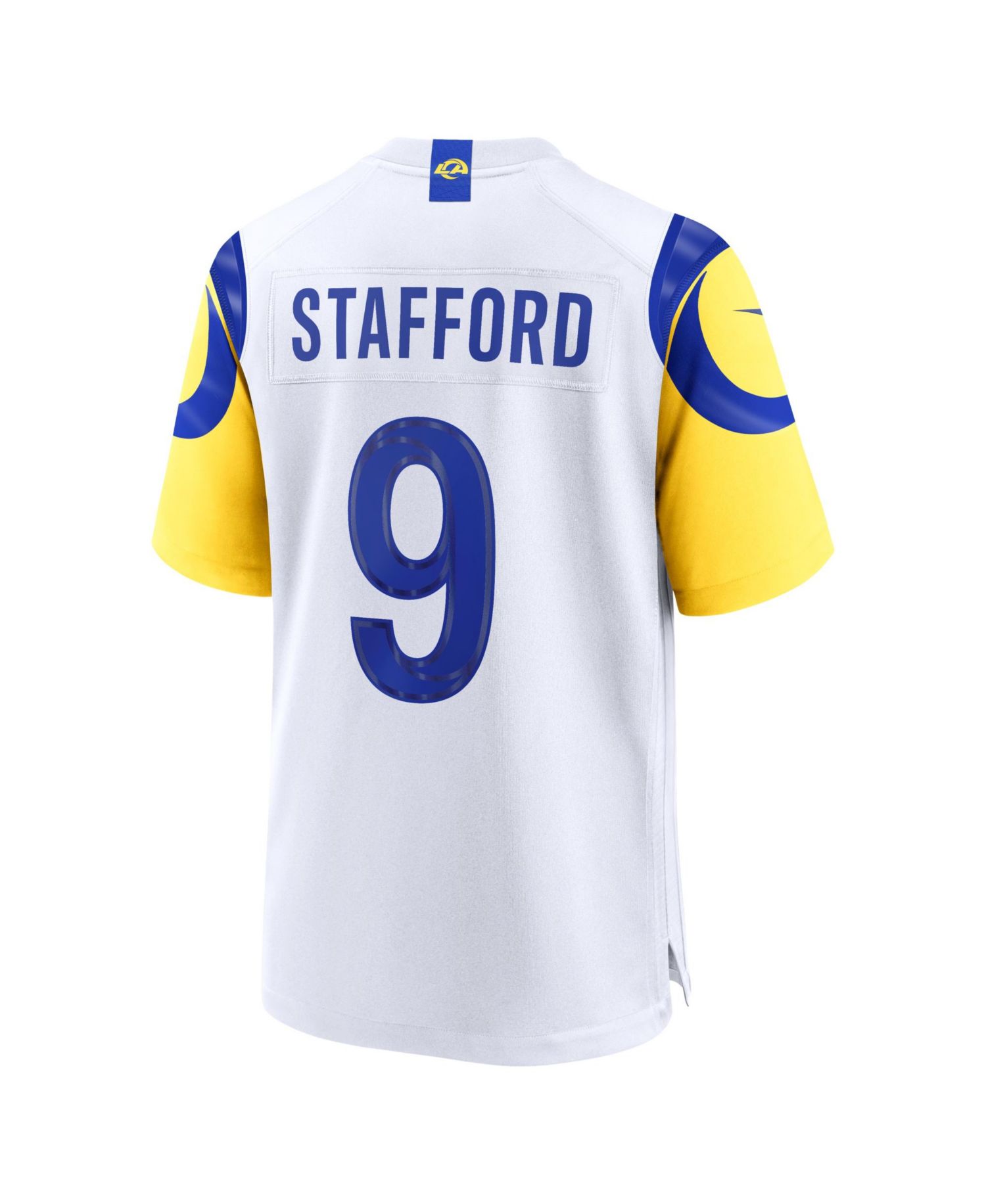 Men's Matthew Stafford White Los Angeles Rams White Game Player Jersey