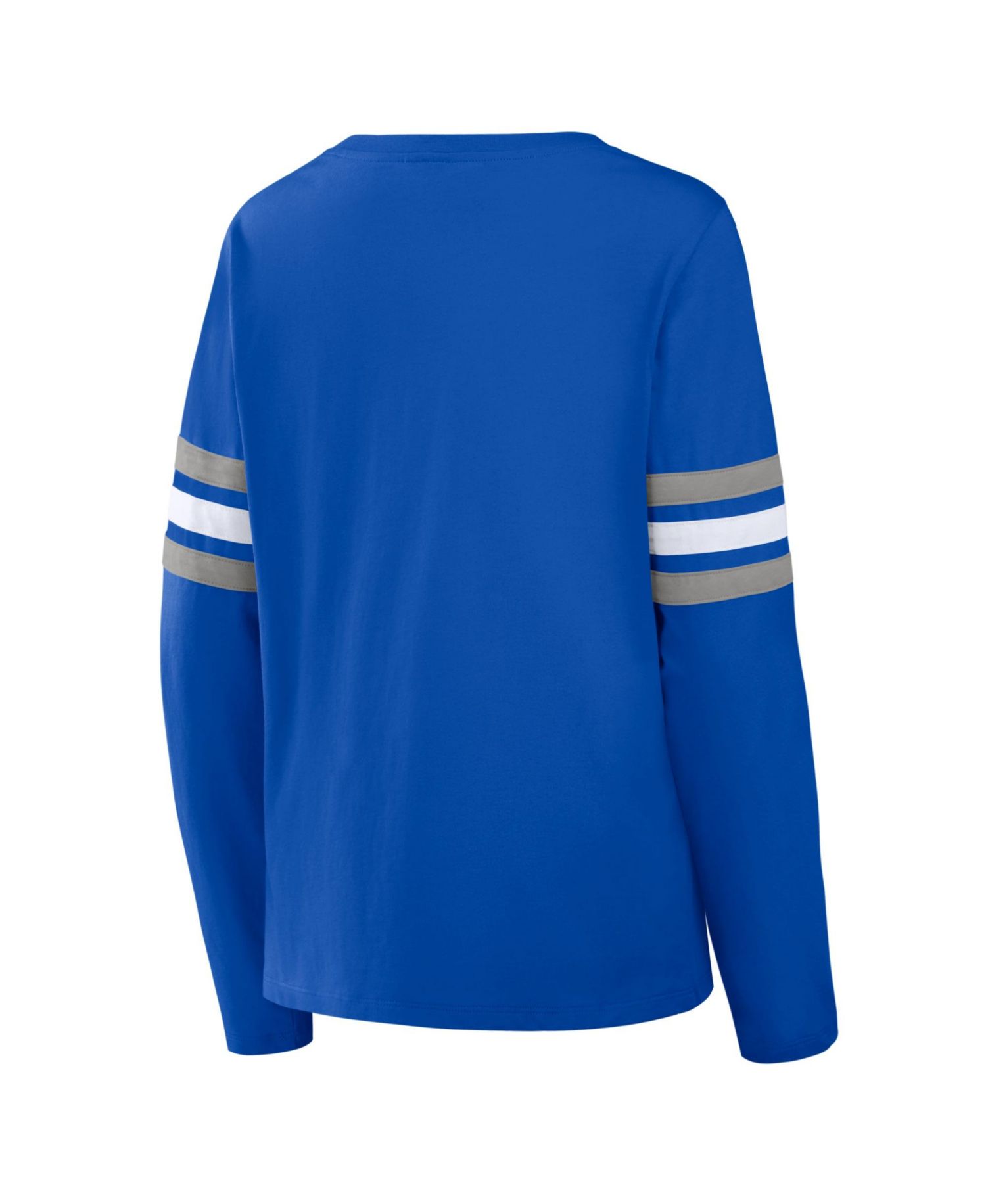 Women's Detroit Lions Team First Coverage Scheme Lace-Up Long-Sleeve T-Shirt