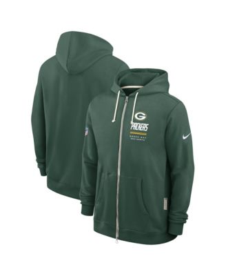 Men's Green Bay Packers Sideline Standard Issue Quarterback Scramble Dri-FIT Full-Zip Hoodie