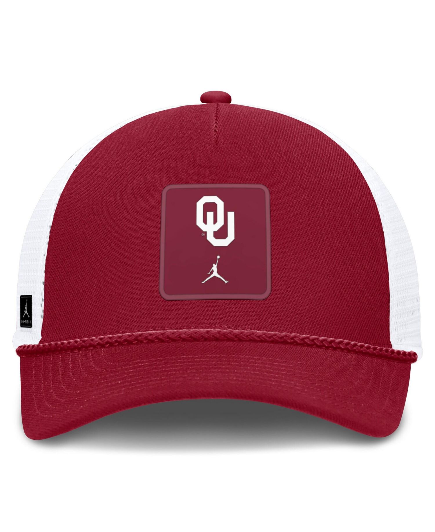Men's and Women's Crimson Oklahoma Sooners 2026 On-Field Gameday Rope Trucker Adjustable Hat