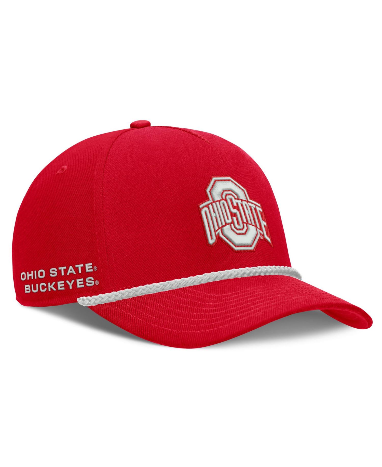 Men's and Women's Scarlet Ohio State Buckeyes Rope Rise Adjustable Hat