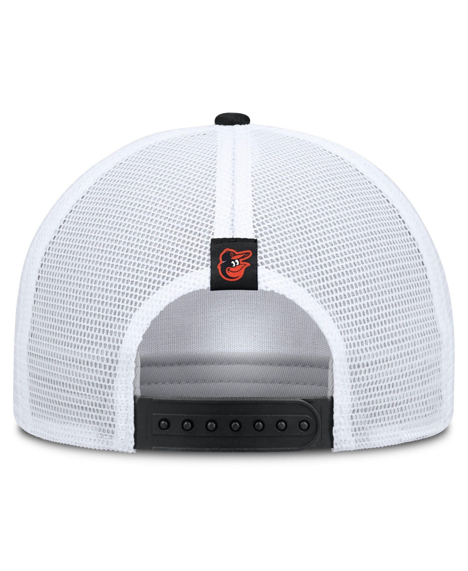 Men's Khaki/Black Baltimore Orioles Rise A-Frame Trucker Adjustable Hat