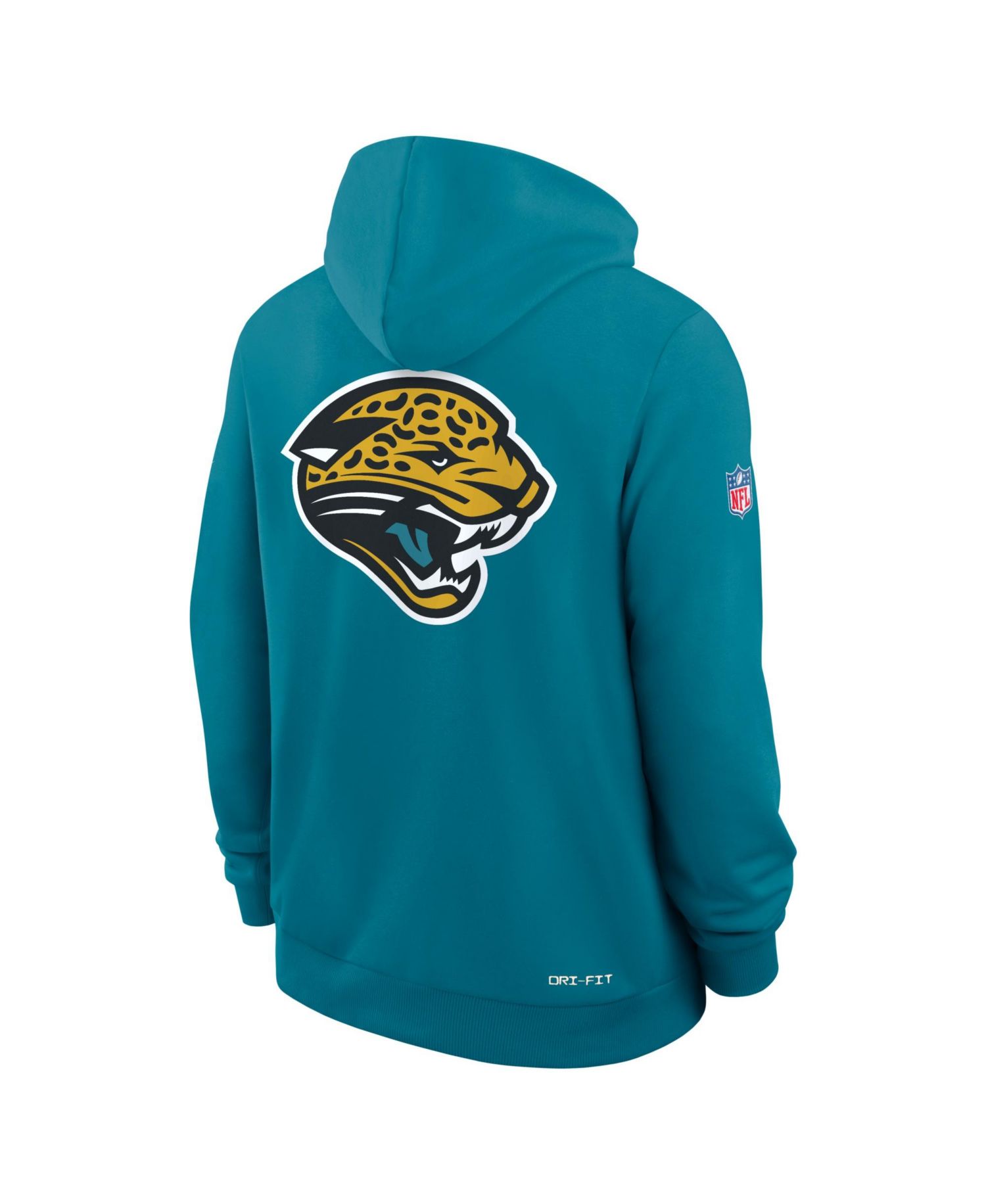 Men's Teal Jacksonville Jaguars Standard Issue Replay Officials Alternate Dri-FIT Hoodie