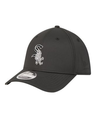 Men's Black Chicago White Sox Metallic 39THIRTY M-Crown Flex Hat