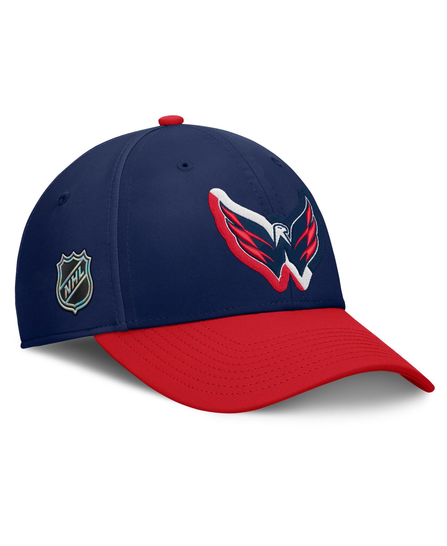 Men's Navy/Red Washington Capitals Flex Fit Hat