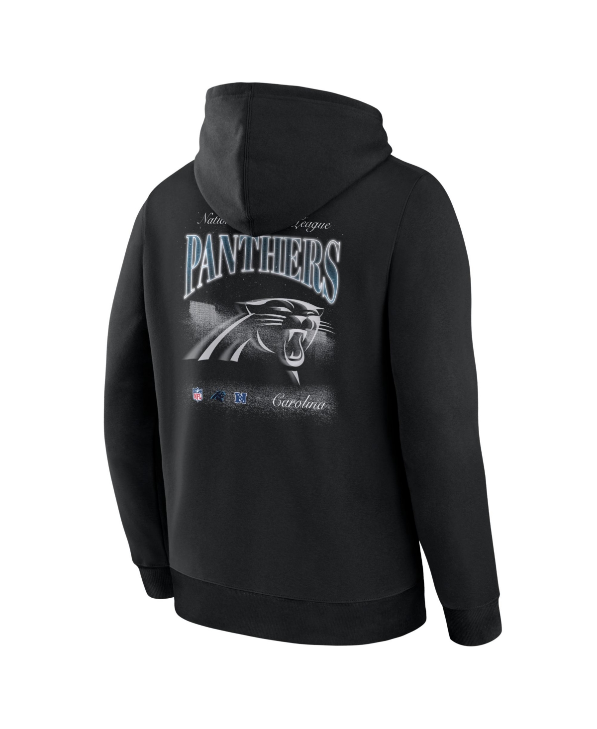 Fanatics Men's Black Carolina Panthers Nightfall Long Sleeve Fleece Hoodie