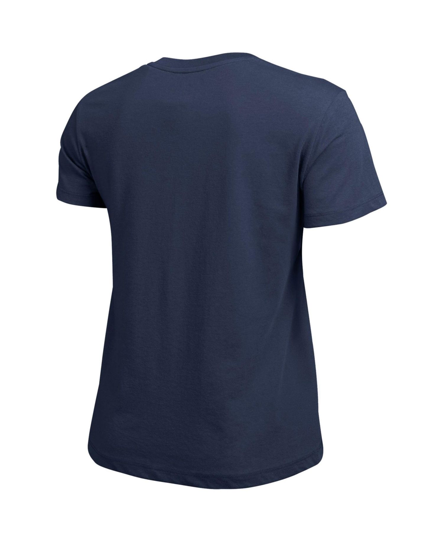 Women's Navy West Virginia Mountaineers Arched Over Logo T-Shirt