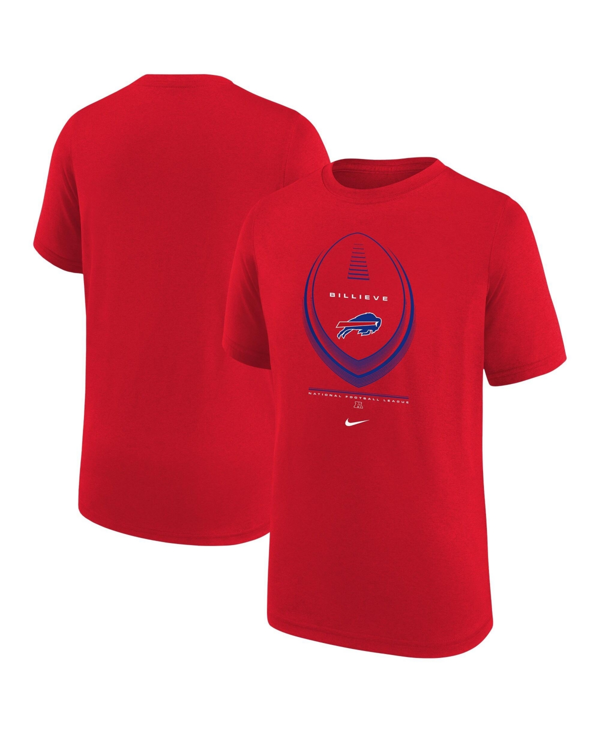 Nike Big Boys and Girls Red Buffalo Bills Icon Legend Dri-fit T-Shirt