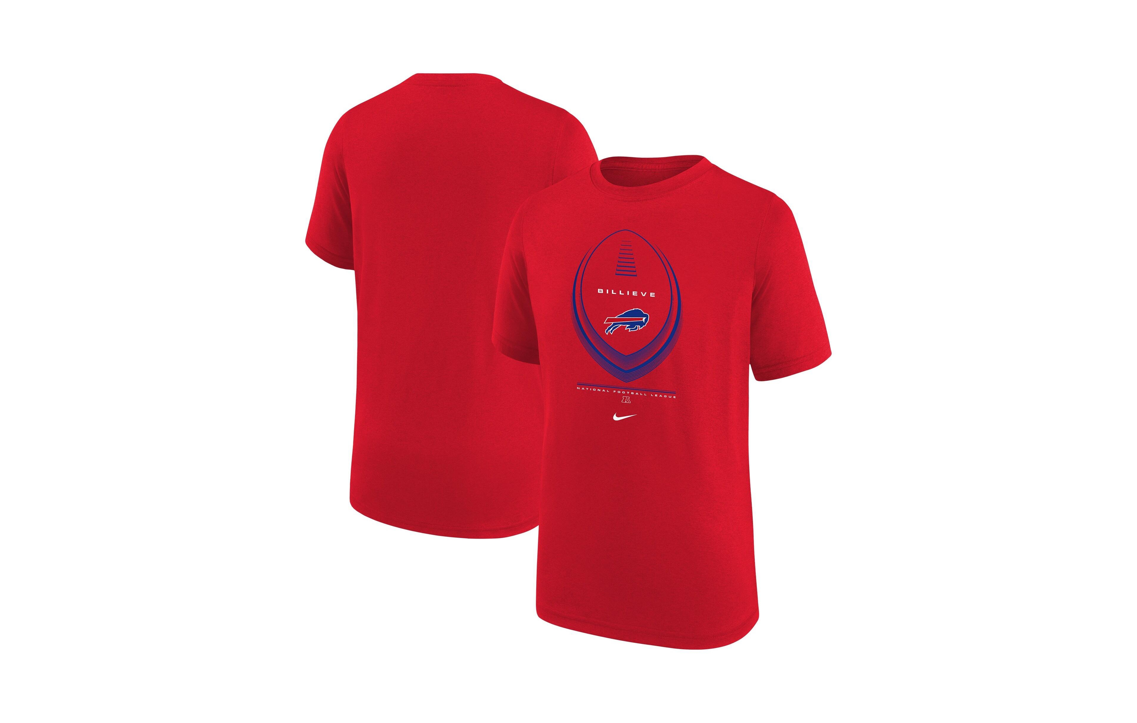 Nike Big Boys and Girls Red Buffalo Bills Icon Legend Dri-fit T-Shirt