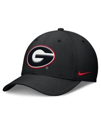 Men's Black Georgia Bulldogs Rise Swoosh Dri-FIT Flex Hat