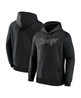 Men's Black Chicago White Sox Wordmark Hoodie
