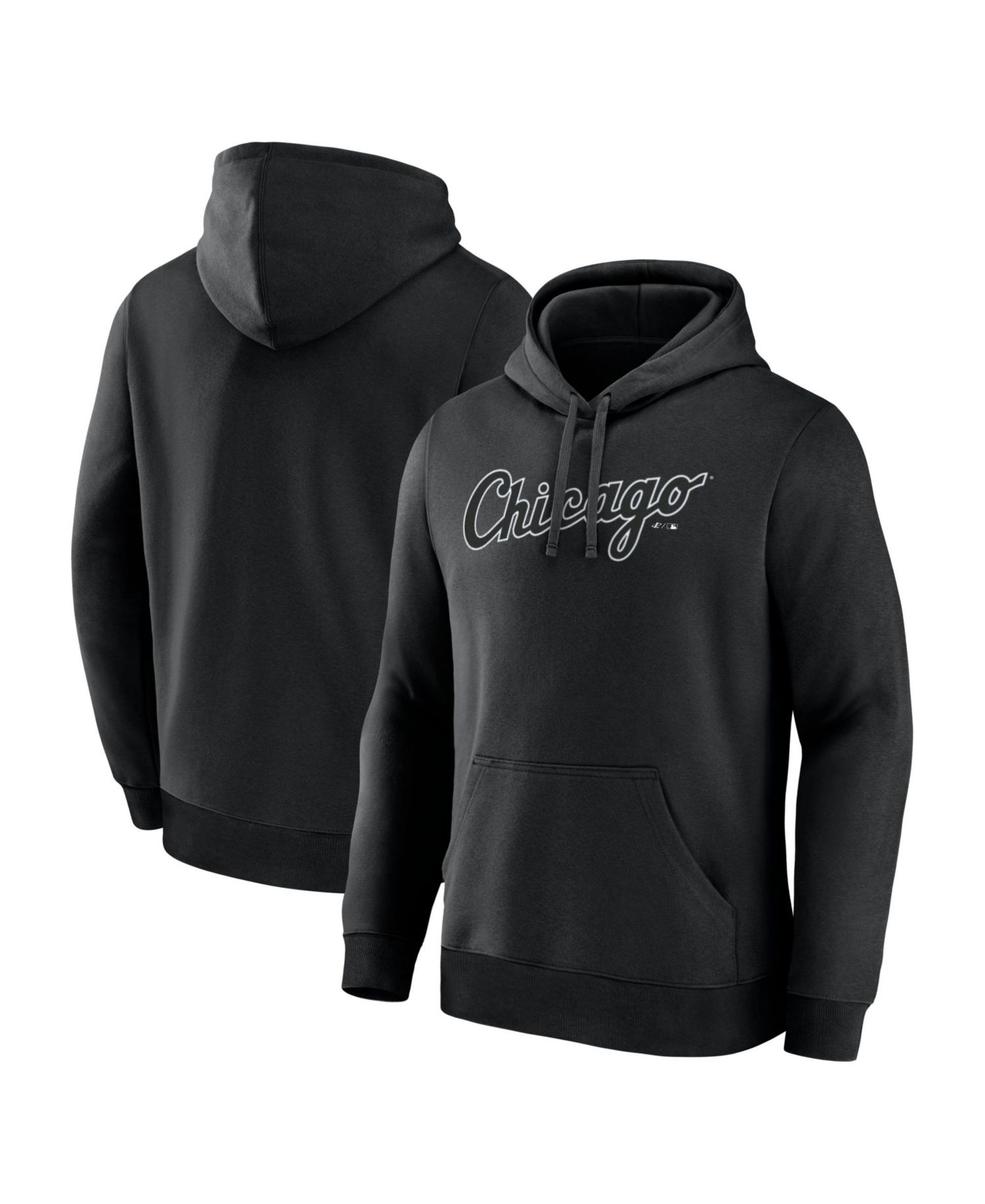Men's Black Chicago White Sox Wordmark Hoodie