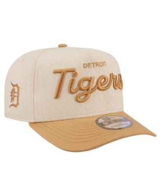 Men's Cream Detroit Tigers Herringbone 9FIFTY A-Frame Snapback Hat