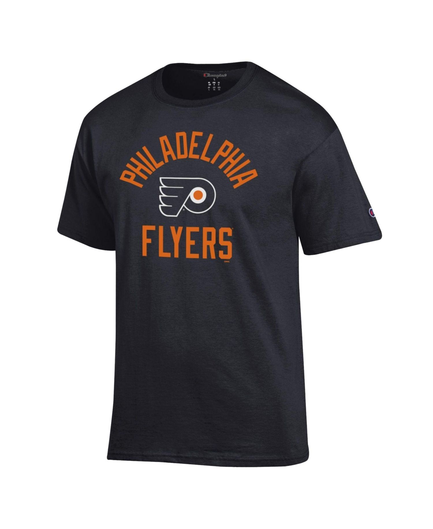 Men's Black Philadelphia Flyers Primary Logo Jersey T-Shirt
