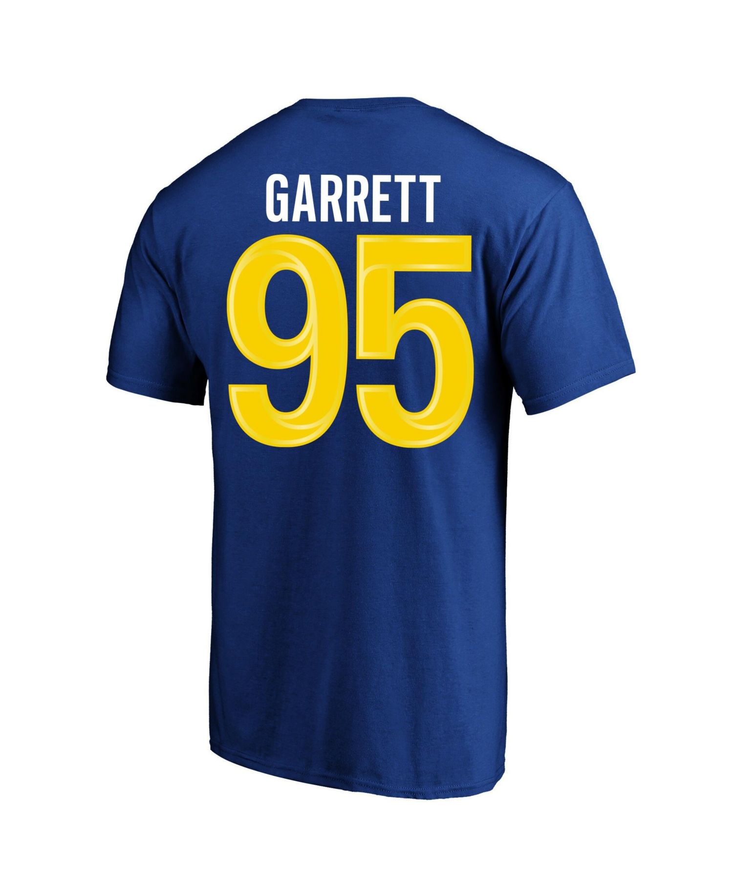Men's Myles Garrett Royal Los Angeles Rams Big & Tall Name & Number T-Shirt
