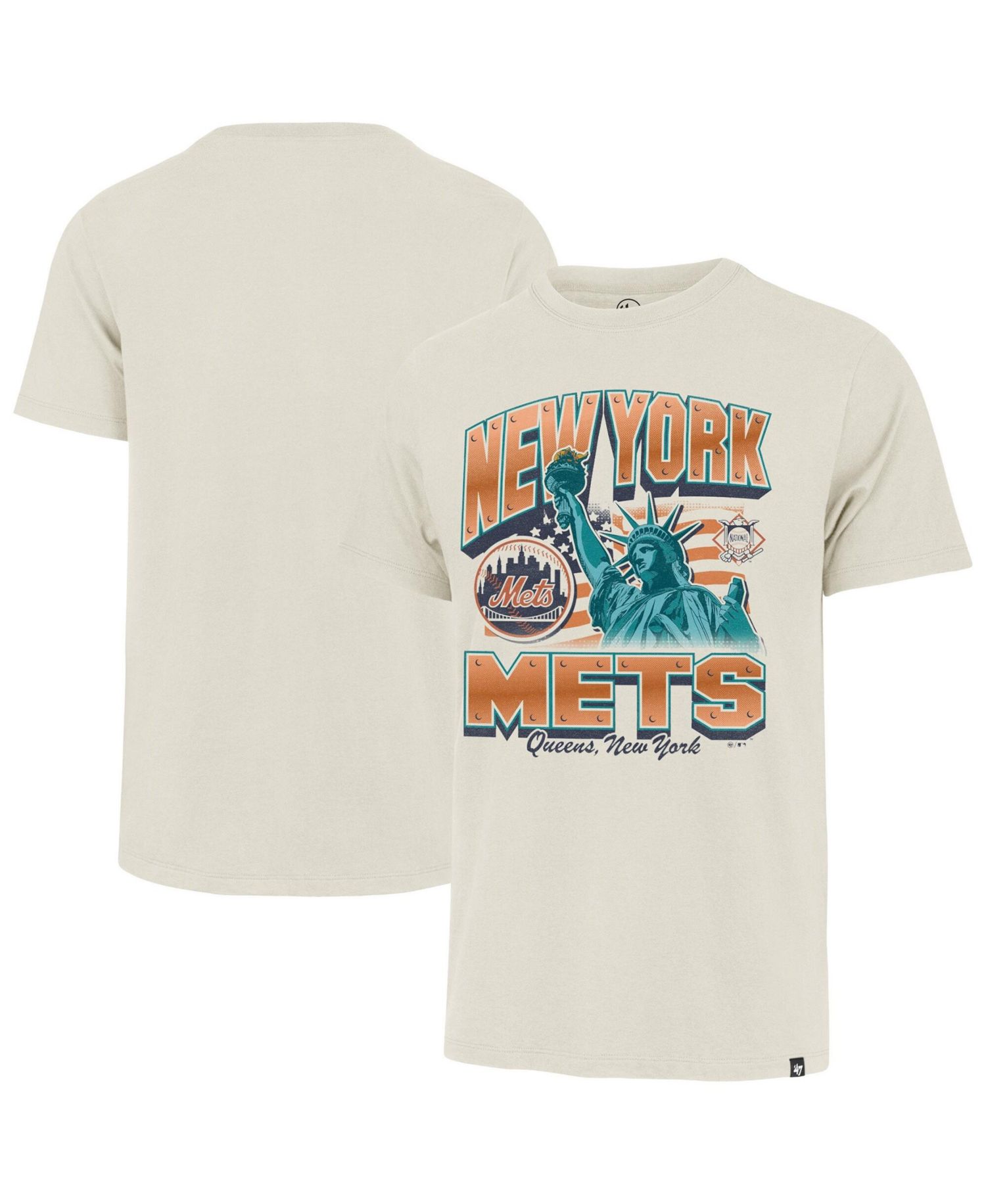 Men's Cream New York Mets Regional Franklin T-Shirt