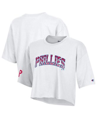 Women's Philadelphia Phillies Boyfriend Cropped T-Shirt