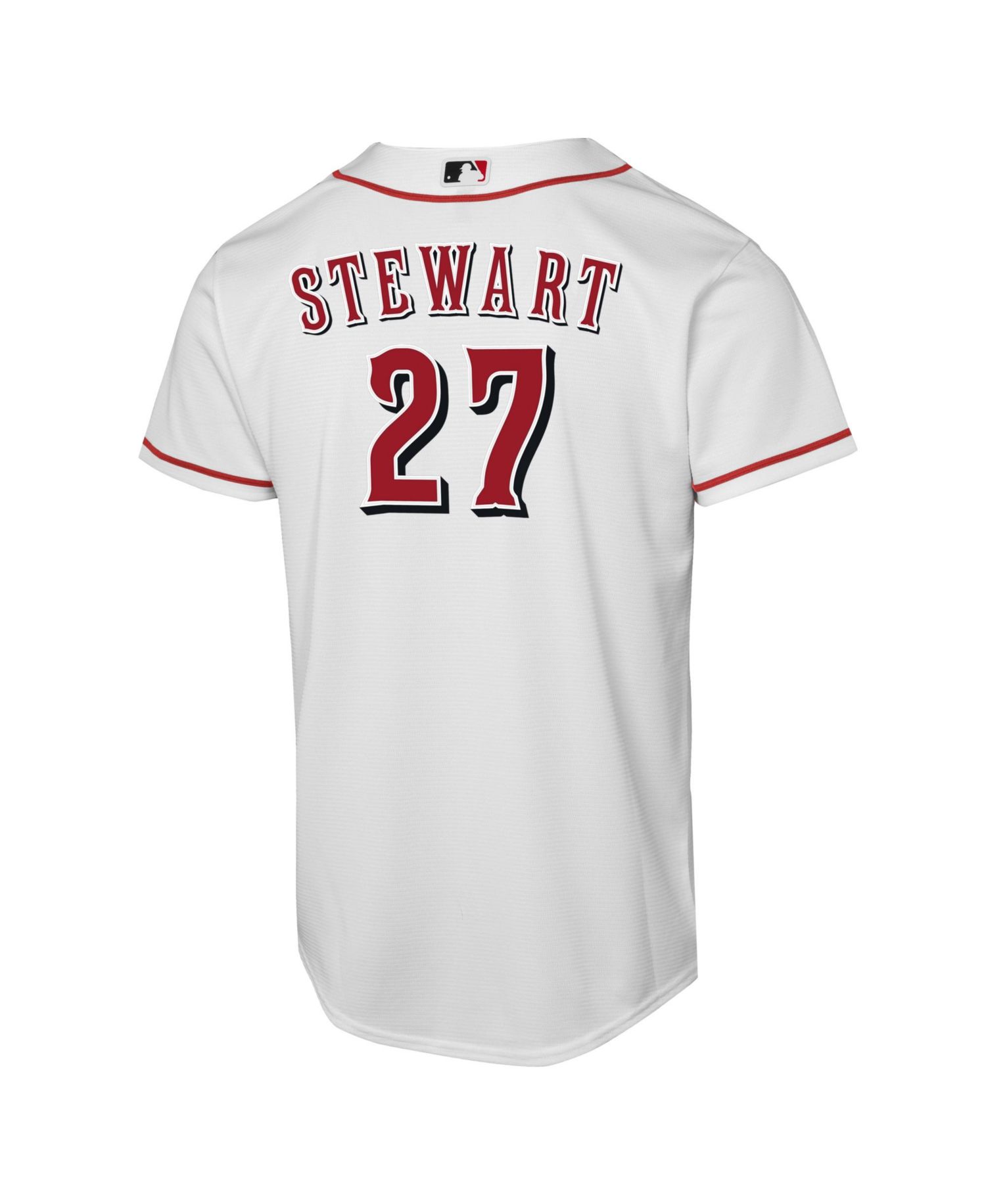 Big Boys and Girls Sal Stewart White Cincinnati Reds Home Replica Player Jersey