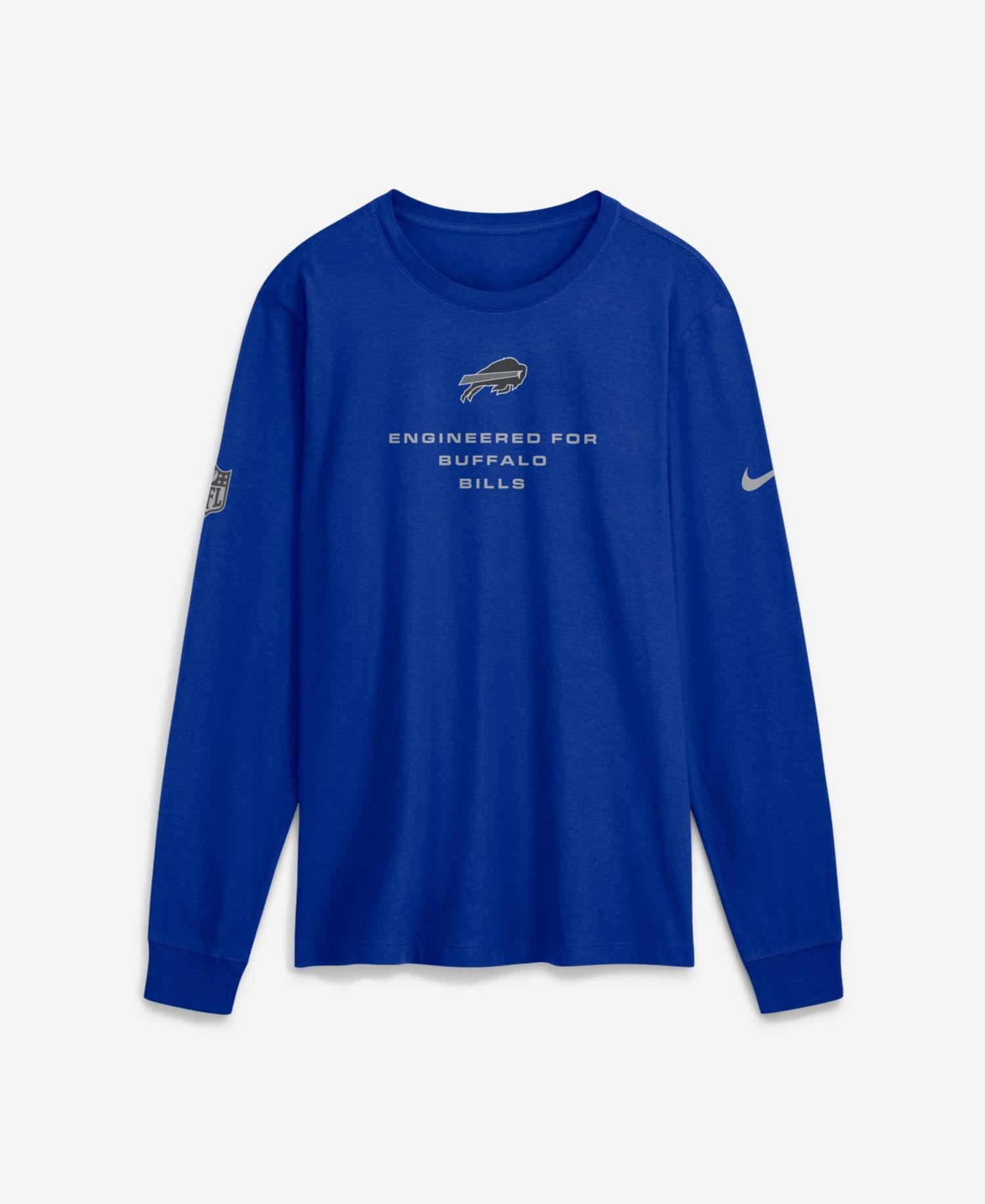 Men's Royal Buffalo Bills Sideline Bold Arch Star Dri-FIT Long Sleeve T-Shirt
