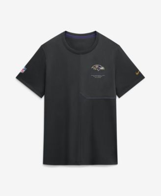 Men's Black Baltimore Ravens Sideline UV Dri-FIT Coaches Shirt