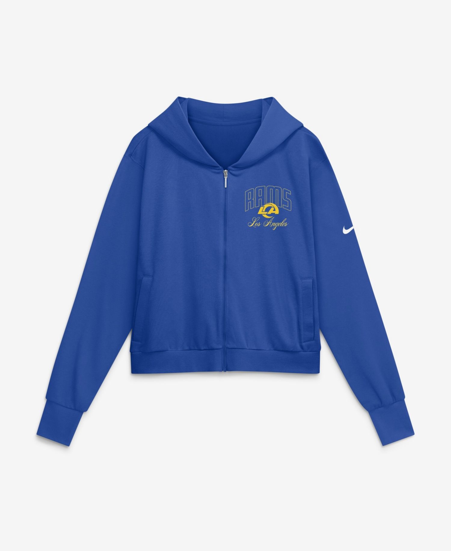 Women's Los Angeles Rams Primetime Long-Sleeve French-Terry Full-Zip Hoodie