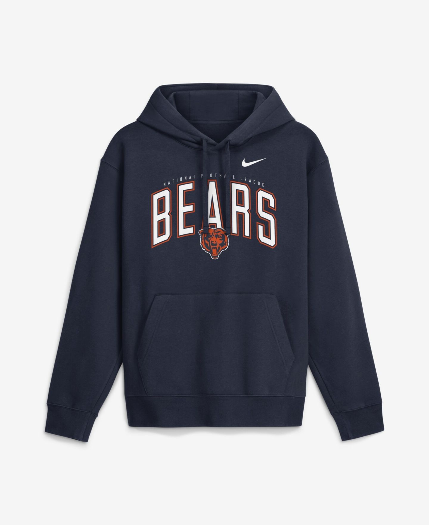 Мужское худи Nike Navy Chicago Bears Expect Victory Club Fleece Pullover — фото 1