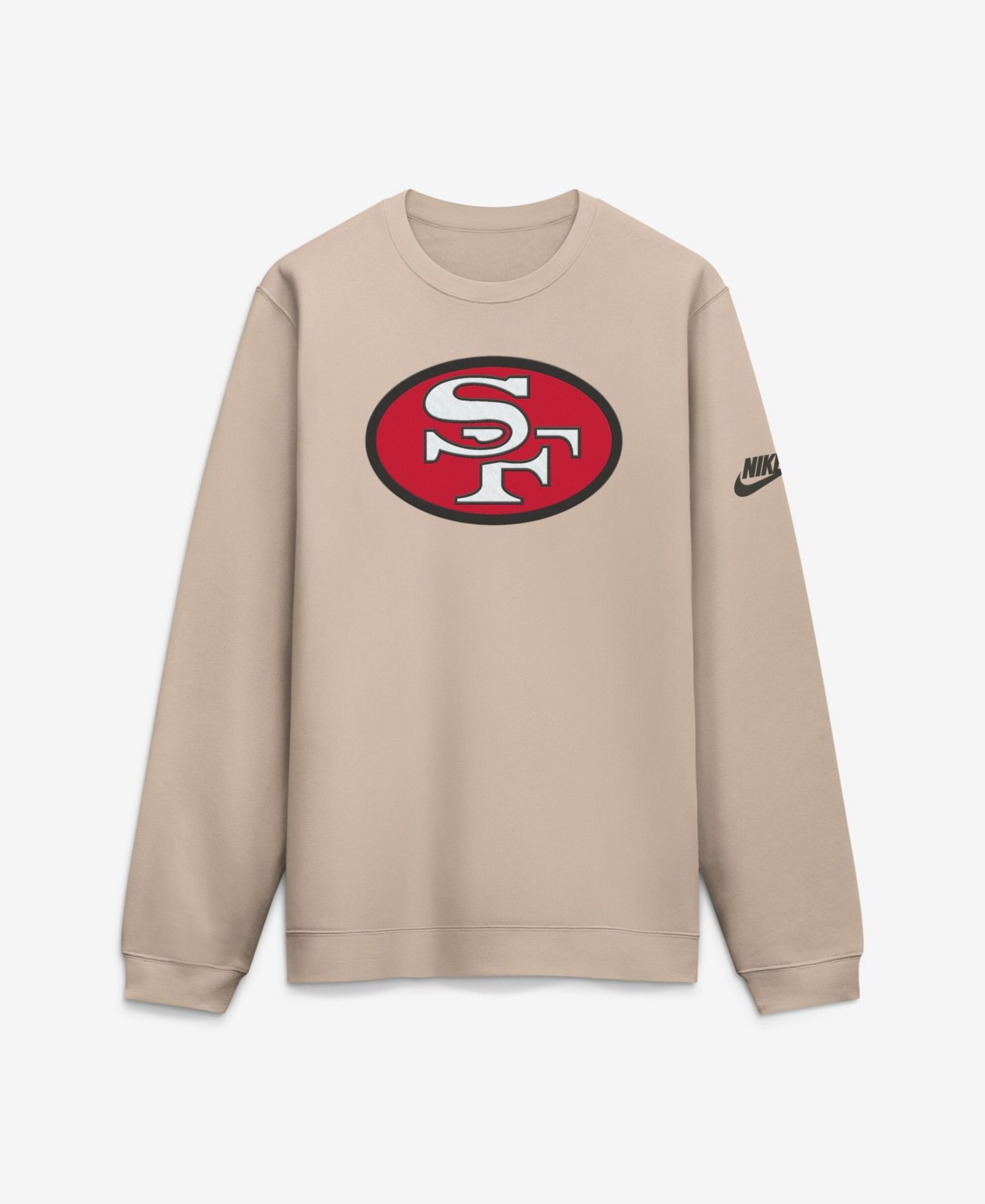 Мужской свитшот Nike Sand San Francisco 49ers I-Formation Rewind Club Crew — фото 1