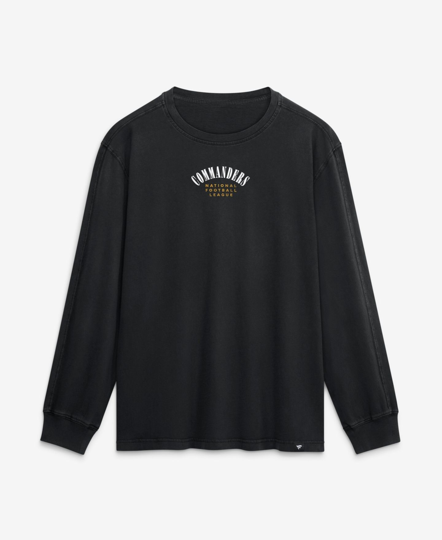 Мужская футболка Fanatics Black Washington Commanders Relaxed Fullback Drive Long Sleeve Fashion — фото 2