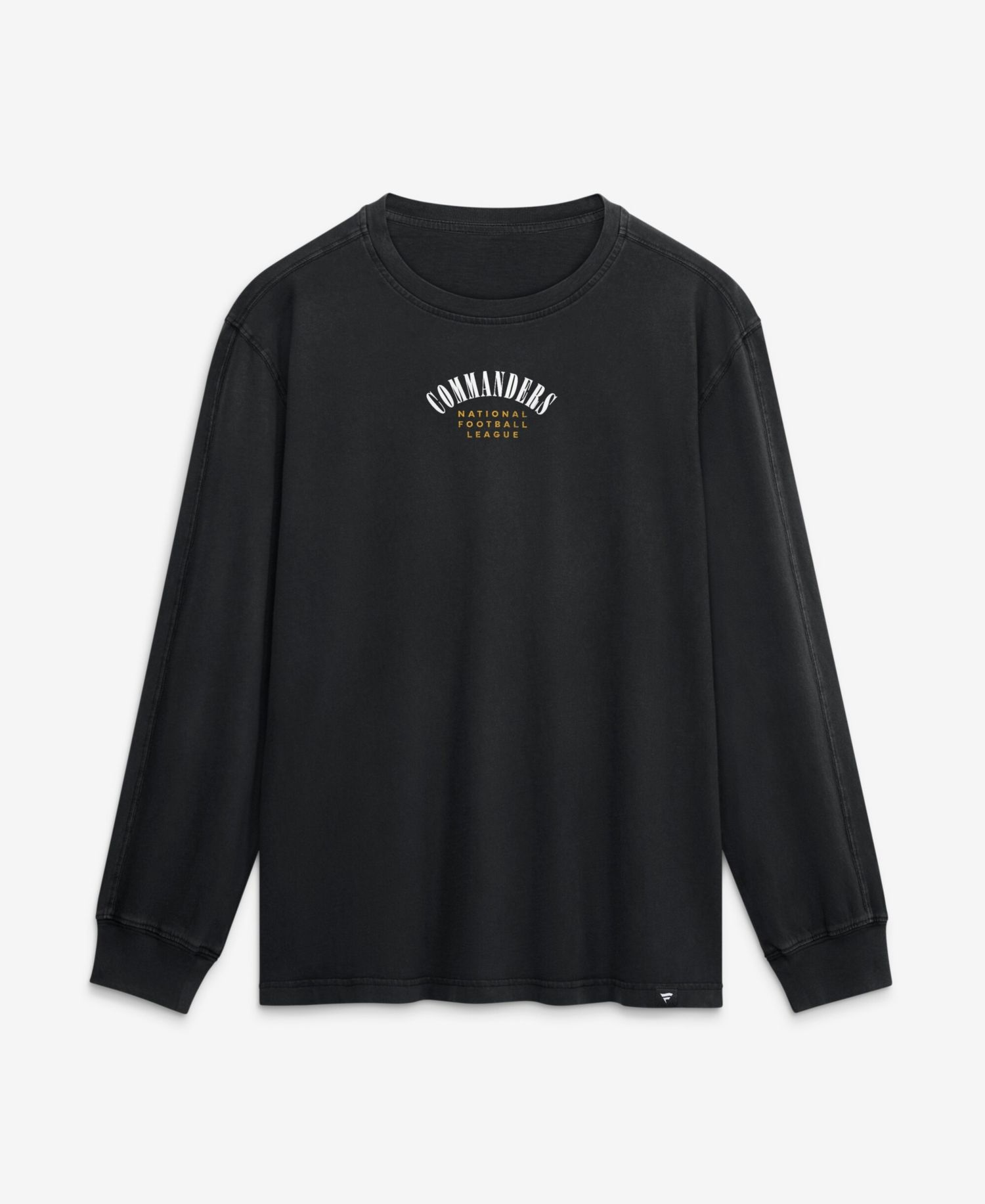 Men's Black Washington Commanders Relaxed Fullback Drive Long Sleeve Fashion T-Shirt