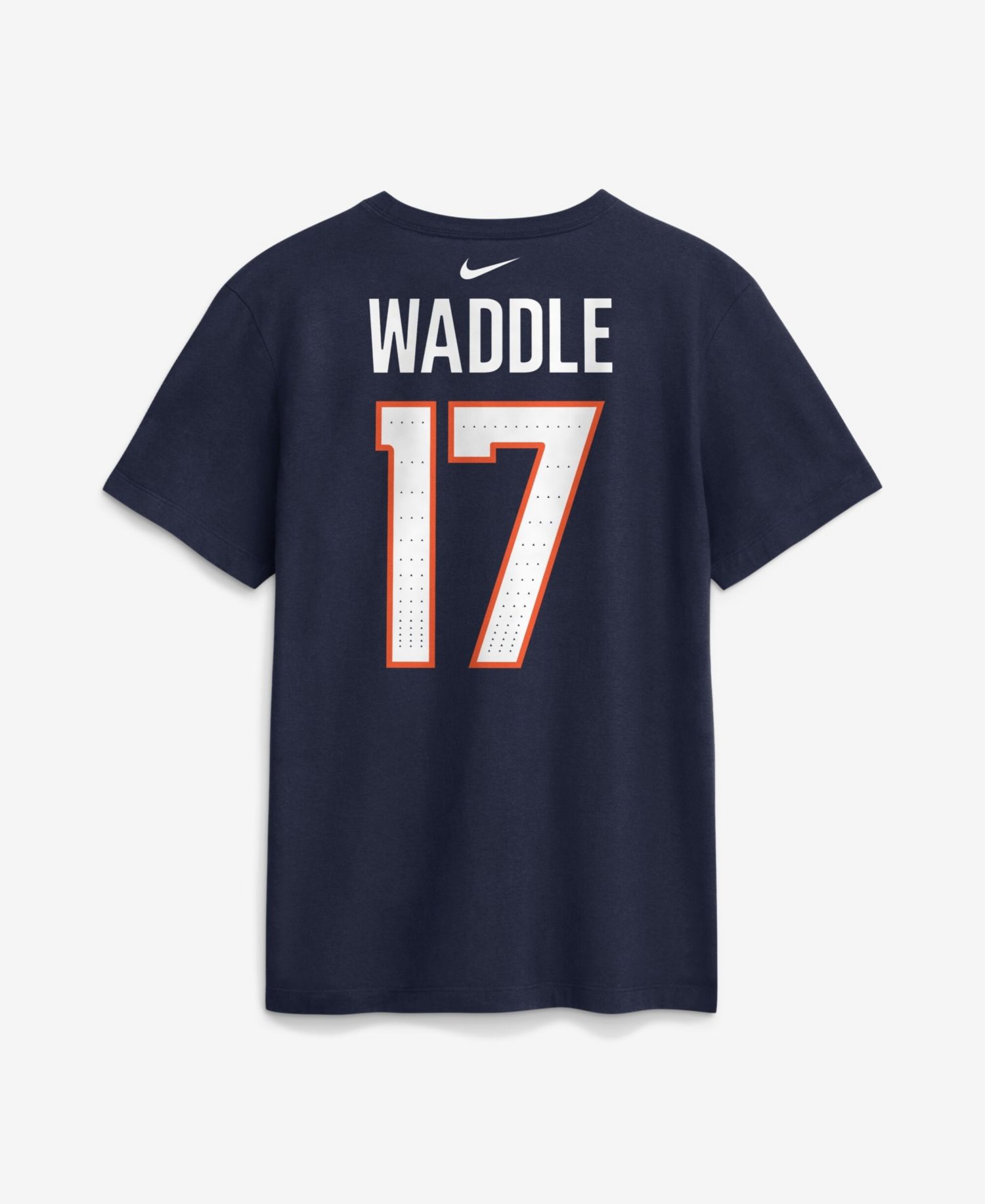 Men's Jaylen Waddle Navy Denver Broncos Name & Number T-Shirt