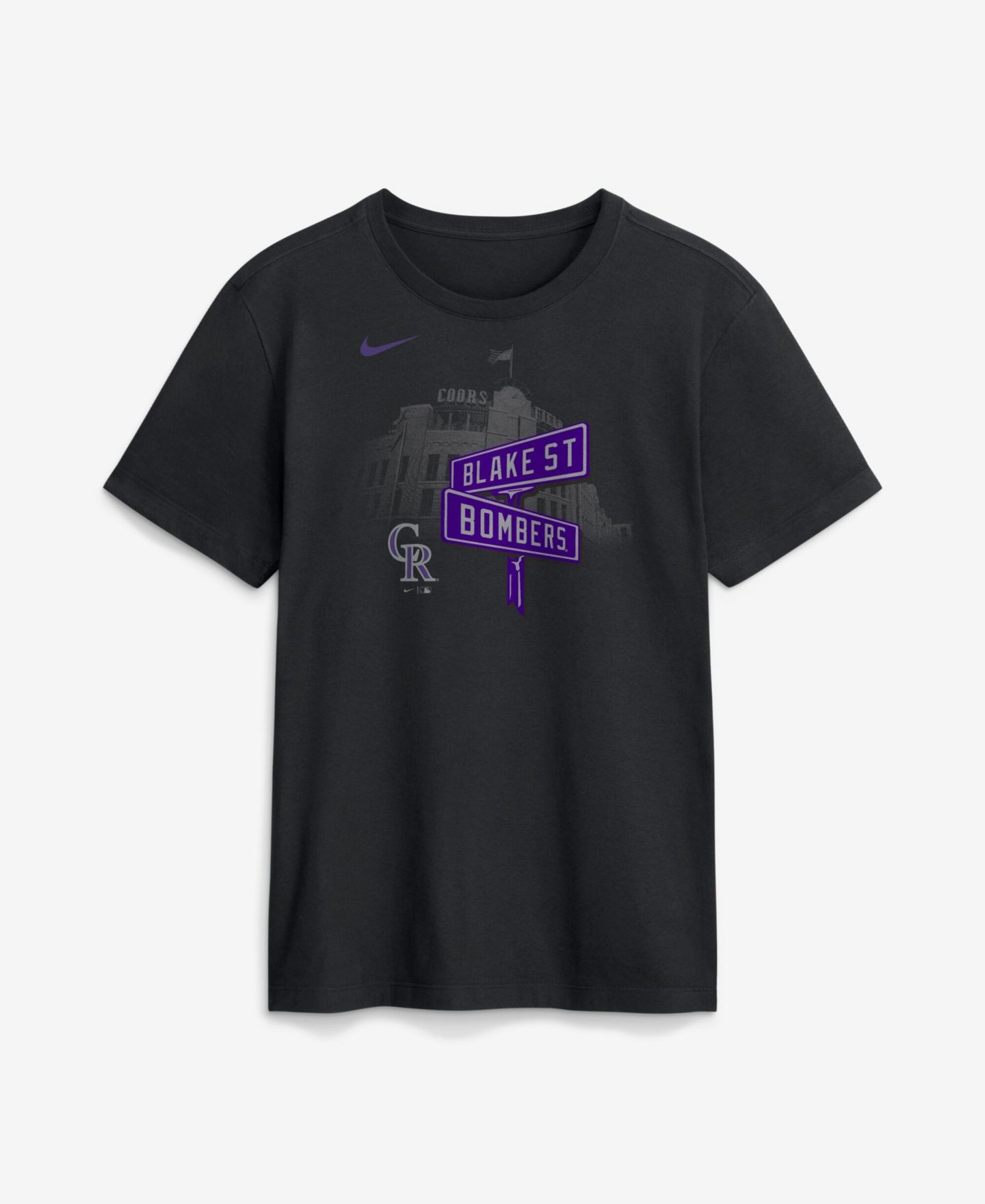 Мужская футболка Nike Black Colorado Rockies Local — фото 1