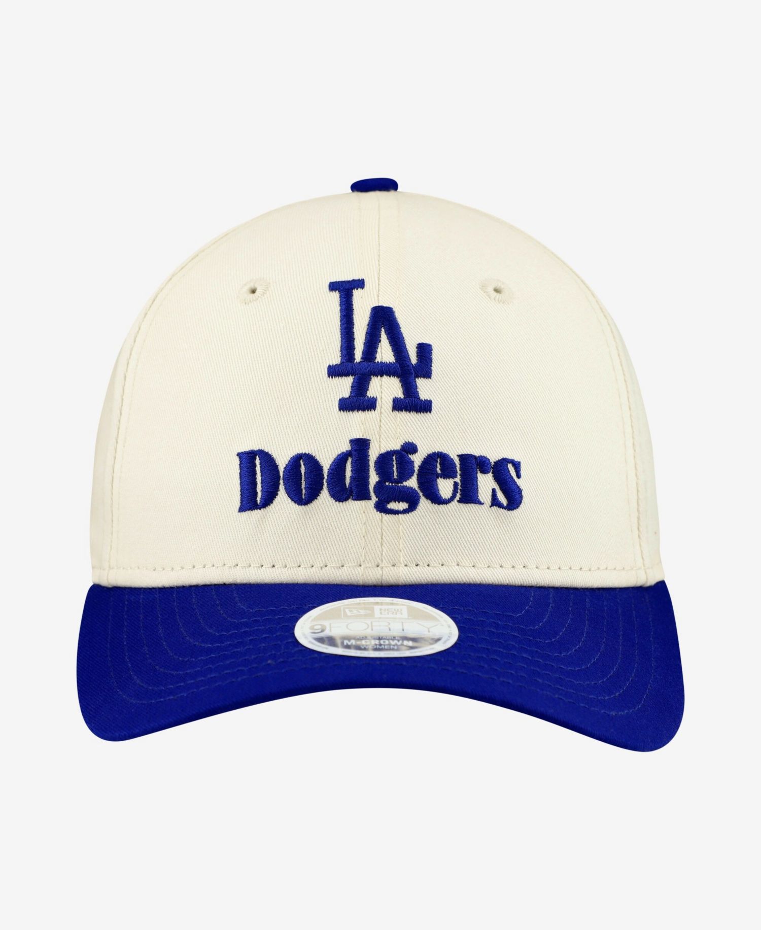 Women's Cream/Royal Los Angeles Dodgers Primary 9FORTY M-Crown Adjustable Hat