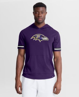 Men's Purple Baltimore Ravens Optimal Play Short Sleeve Hooded T-Shirt