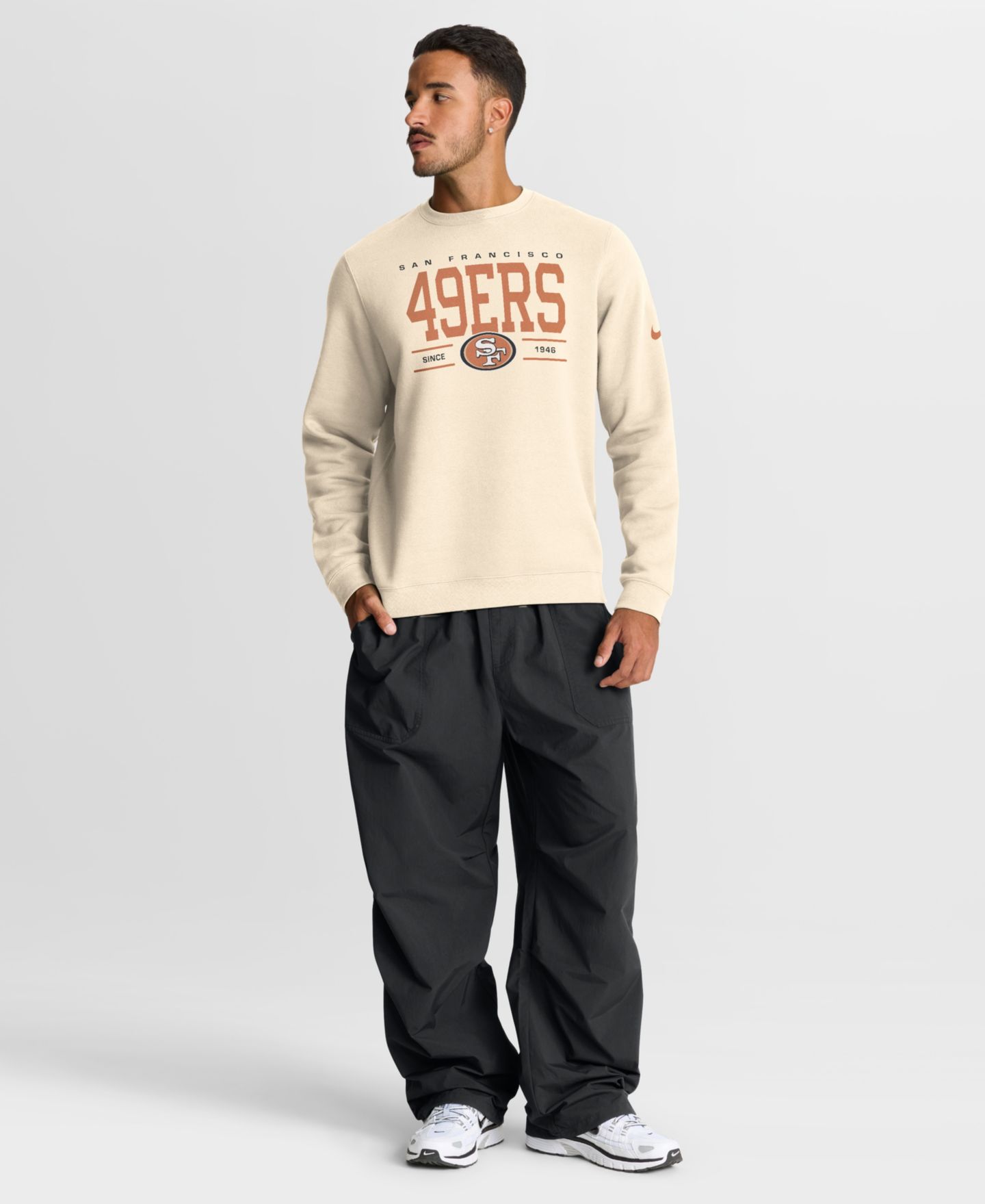 Мужской свитшот Nike Natural San Francisco 49ers Always Reppin' Club — фото 5