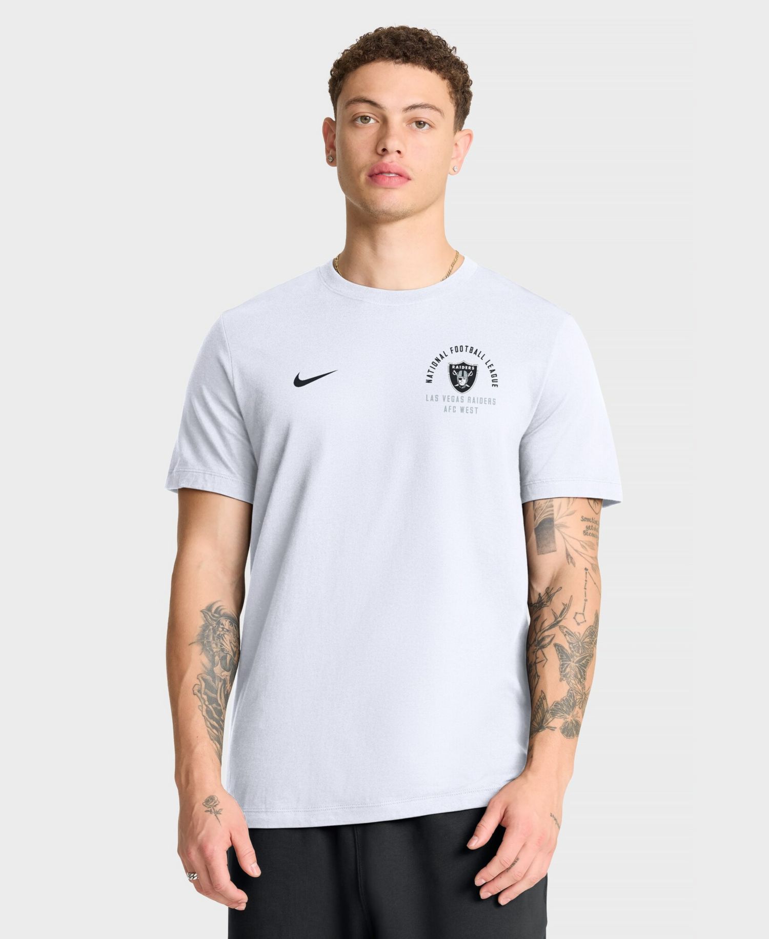 Men's White Las Vegas Raiders Split Logo T-Shirt