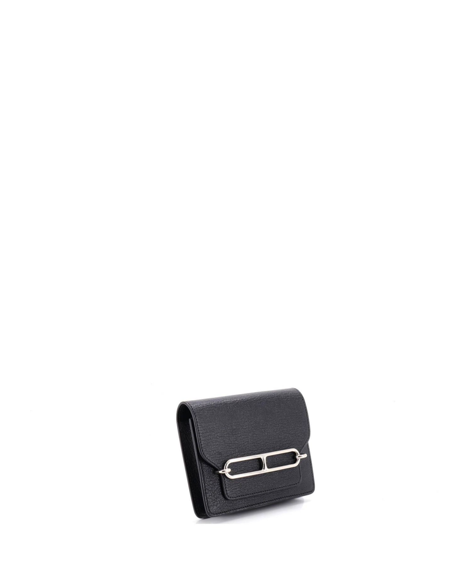 Pre-Owned Hermes Roulis Slim Wallet Chevre Mysore