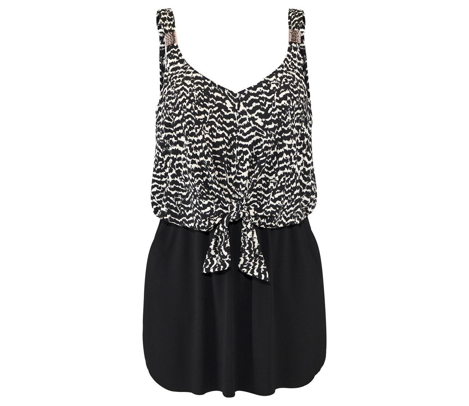 Women's Animal Print Wire-Free Scoop-Neck Swim Dress
