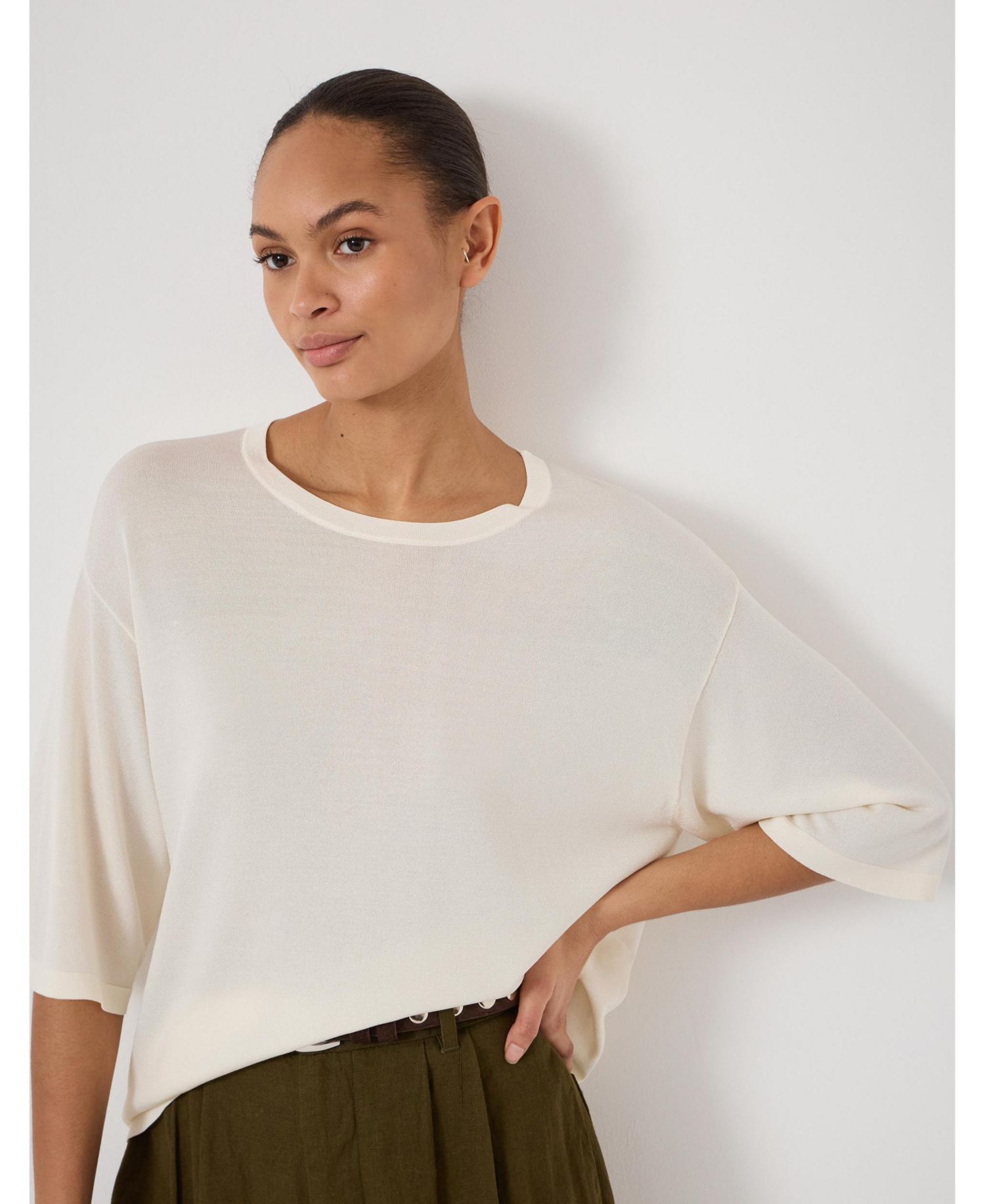 Women's 3/4-Sleeve Crew Neck T-Shirt
