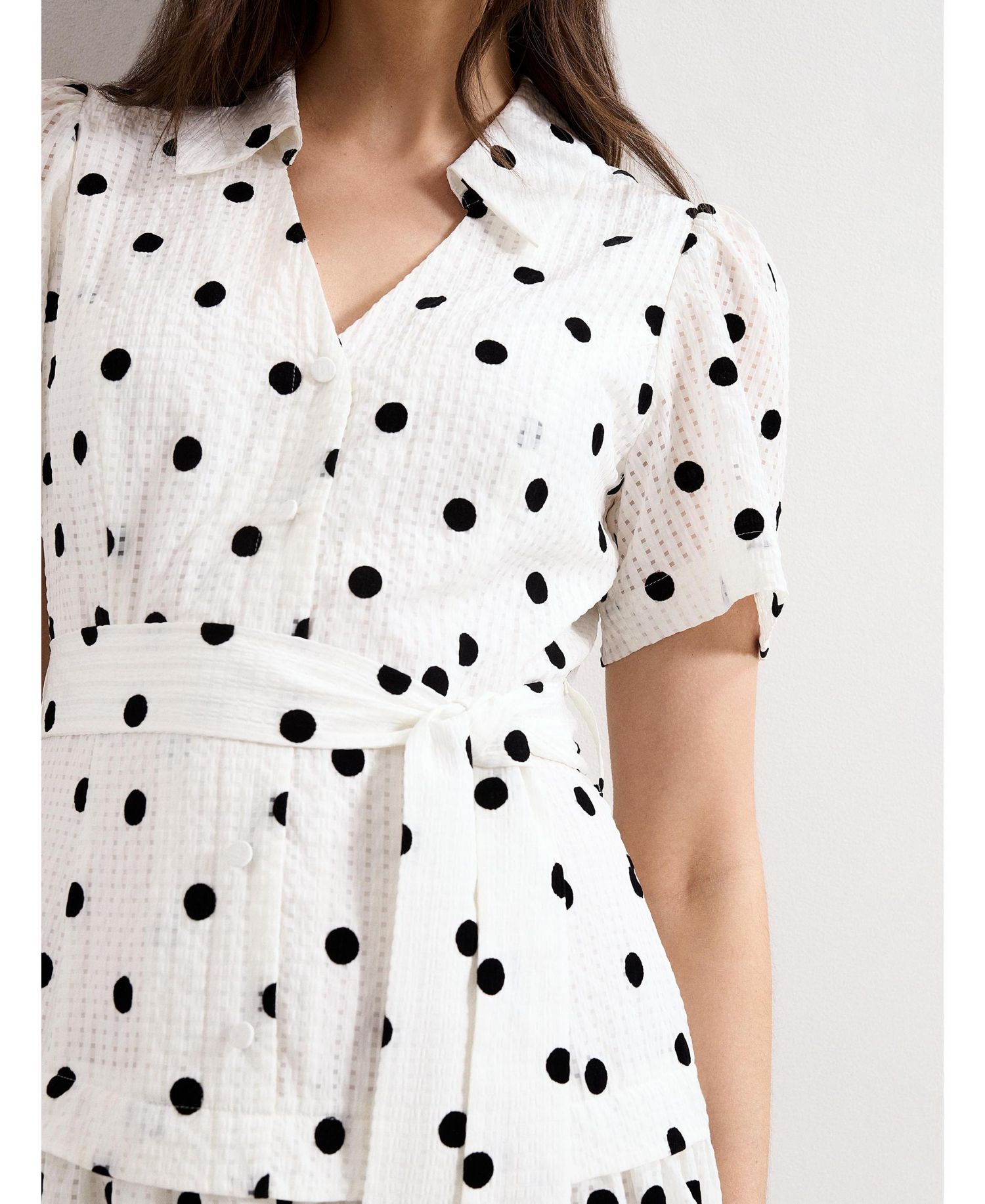 Women's Adele Polka-Dot A-Line Midi Dress