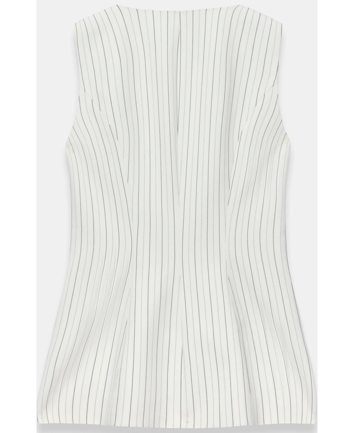 Women's Pinstripe Asymmetric Waistcoat